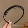 2026 Novo Modelo Faixa de Cabelo Antiderrapante Dentada para Mulheres, Presilha de Cabelo, Elástico de Cabelo, Acessório de Cabelo, Faixa de Plástico para Lavar o Rosto
