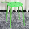 Banqueta de Plástico Casa Oito Furos Redonda Banqueta Mesa de Jantar Banqueta Colorida Simples Espessada Moderna Falsa Malus Banqueta Alta