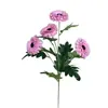 Flores de cosmos artificiales de alta calidad con 4 cabezas para bodas de lujo y decoración del hogar, fondo, accesorios para fotos, decoración suave estilo europeo, comercio exterior