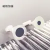 Soporte Magnético Transparente Pequeño de Plástico para Exhibición de Uñas con Base Transparente como Hielo, Herramienta Magnética Fuerte para Uñas