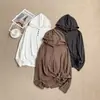 Sudadera con capucha y múltiples botones de estilo coreano, nuevo modelo primavera/otoño, corte holgado, adelgazante, casual, elegante, top versátil