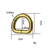Vendas diretas da fábrica Fivela em forma de D saco de bagagem acessórios de hardware semicírculo de metal Fivela em forma de D em estoque atacado liga transfronteiriça Fivela em forma de D