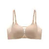Sujetador de encaje con cierre frontal, copas finas de realce suave, disponible en stock, para mujeres con poco busto, sujetador push-up sin costuras ajustable