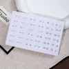 Plataforma de Comércio Exterior Transfronteiriço Fornecimento: 50 Pares de Brincos de Plástico Simples, Ultraleves, Embalados, com Strass e Plástico Ecológico Revestido com UV, Conjunto de Brincos