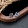 Brincos Cluster de Diamante Cheio de Novo Estilo Transfronteiriços para Homens, Modernos e Versáteis, Brincos de Flor de Íris em Forma de Cruz de Alto Padrão para Mulheres