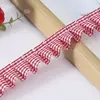 Cinta de cuadros de 2.5 cm de ancho con encaje de descuento material de decoración para ropa DIY puño de cortina equipaje zapatos