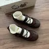 Zapatos Mary Jane retro, para mujer, de punta redonda, planos, de corte bajo, perfectos con vestidos, nueva colección otoño 2026, con cierres de velcro, bailarinas