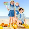 Camisas Infantis Estilo Hong Kong, Uniformes de Jardim de Infância, Trajes para Apresentações de Coro, Trajes de Torcida de Verão para Reuniões Esportivas de Alunos do Ensino Fundamental