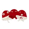 Gorro de Invierno para Bebé Lindo Estilo Chino Festivo Rojo de Felpa para Bebé de Pocos Meses Sombrero Cálido de Año Nuevo con Protección para los Oídos
