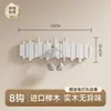 Perchero de Pared con Forma de Tecla de Piano, Gancho de Pared para Detrás de la Puerta, Gancho de Pared para la Entrada, Perchero de Madera Maciza para la Entrada
