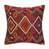 Funda de Almohada Patrón Vintage Alfombra Turca Persa Cojín Decorativo para el Hogar Funda de Almohada Lino