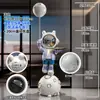Proyección de cielo estrellado astronauta decoración de sala de estar, gran mueble de TV de pie adorno, regalo de inauguración de casa nueva