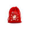 Saco de Doces de Natal Transfronteiriço Saco de Presente de Biscoito de Chocolate Saco de Veludo Vermelho Saco de Papai Noel de Desenho Animado