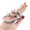 Anillo de bloqueo de pene de acero inoxidable anillo de ojo de oveja herramienta masculina restricción juguete alternativo anillo bloqueador de prepucio