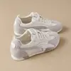 Nuevos Zapatos Forrest Gump Primavera/Otoño 2026 con Cordones Transpirables de Cuero Casuales para Mujer Zapatos de Running para Exteriores Estilo Coreano Planos