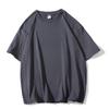 240g algodón puro pesado color sólido manga 3/4 ropa holgada talla grande blanco manga corta camiseta ropa de clase para hombre y mujer top camiseta