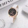 SOKI Reloj de cuarzo para mujer a la moda, reloj con esfera de flor pequeña, reloj de estilo europeo para mujer, AliExpress wish, Venta al por mayor de fábrica