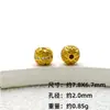 Prata Esterlina Antiga S925 Banhada a Ouro Incrustada com Diamante Branco e Verde Bodhi de Fogo DIY Quadrado Caixa Mágica Brinquedo Contas Acessórios para Contas de Cintura