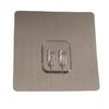 Hebilla adhesiva transparente sin costuras, directa de fábrica, para caja de almacenamiento de pared sin perforaciones, estante de almacenamiento de hierro, hebilla adhesiva