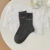 Calcetines de Punto Fair Isle de Longitud Media para Mujer, Estilo Otoño e Invierno, Calcetines de Algodón con Encaje de Lazo Blanco en Forma de Corazón, Estilo Coreano con Zapatos y Calcetines Birkenstock