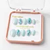 Uñas Postizas Cortas Verano Dulce Ojo de Gato Cielo Estrellado Fabricante de Uñas Postizas Venta al por Mayor