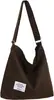Bolsa de Lona Literaria Transfronteriza Moderna para Mujer Simple de Gran Capacidad Portátil para Hombro Cruzada Tote Personalizada Bolsa León Ling