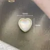 Nova cor quadrada de fundo plano para joias, transparente, diamante, laço de amor, aplique, grampo de cabelo de personalidade, acessórios DIY para roupas