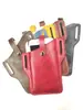 Nova bolsa de celular em couro Crazy Horse retrô para uso externo, bolsa de cintura portátil para celular, capa protetora para celular mais bolsa para celular