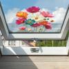 Fun-Jd169 Flor en Relieve Personalizada Decoración de Ventana de Casa Pegatina para Ventana Electroestática UV Exportación al por Mayor