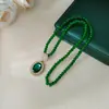 Nuevo Collar de Estilo Étnico Chino Cadena Larga para Suéter Lujo Ligero Gama Alta Moda Otoño e Invierno para Mujer Accesorio de Colgante Versátil