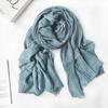 Lenço de Primavera Feminino Estilo Japonês e Coreano Torcido de Modal Quatro Estações Bom para Lenço Decorativo Masculino e Feminino Xale Tingido Sujo Atacado