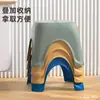 Banqueta doméstica sala de estar quarto mesa de centro plástico banqueta pequena infantil cadeira para trocar sapatos de adulto banheiro banqueta pequena antiderrapante