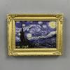 Ímãs de Geladeira de Resina Culturais e Criativos Pintura a Óleo de Van Gogh Monet Moldura de Foto Adesivos Decorativos Presente Lembranças de Viagem Ímãs Impressos em UV