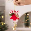 Popular Transfronteiriço Pingente Sino de Pelúcia para Árvore de Natal Decoração de Árvore de Natal Pingente Sino com Laço Decoração de Natal