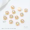 Ouro 14K Bolso Cor Zircônio Cor Turquesa Trevo Contas Quadradas Porosas Contas Acessórios de Joias Feitos à Mão com Contas