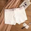 Calzoncillos tipo bóxer de seda helada con cielo estrellado para hombre, cómodos, transpirables, de nuevo estilo, pantalones cortos, moda para niños, jóvenes, de cuatro esquinas, personalizados, holgados