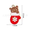 Pingente de Natal Liga Gotejamento de Óleo Pingente Pequeno Acessórios de Joias DIY Brincos Colar Pulseira Acessórios Chapéu de Natal