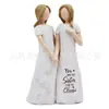 Adornos de Amistad Artesanales de Resina Nuevos y Creativos Transfronterizos Estatua Simbólica de Hermanas Decoración del Hogar Decoración de Escritorio Adornos de Colección