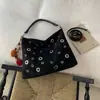 Bolsa Tote de Rebite Transfronteiriça para Mulheres Outono 2025 Nova Grande Capacidade High-End Leve Luxo Ombro Único Transversal