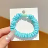 Elásticos de Cabelo Pequenos na Cor Creme Doce para DIY, Elásticos de Cabelo de Alta Elasticidade, Acessórios de Cabelo Frescos e Versáteis