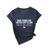 Algumas Coisas São Amazon Ebay Site Independente Camiseta Casual Moderna Feminina Gola V Manga Curta Camisa Base