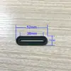 Hebilla Ovalada de Tira Cosible de PVC Sello de Goma Agujero para Auriculares Plástico Equipaje Agujero para Auriculares Accesorio