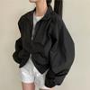 Estilo Nuevo de Verano 2026 Moda Coreana Sencilla y Única Chaqueta Corta con Solapa para Proteger del Sol Casual Holgada Perezosa Ropa con Protección Solar para Mujer