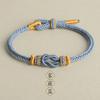 Pulsera hecha a mano semiacabada tejida a mano joyería de oro cuentas luantong novias pareja regalo Qixi