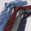 Corbata de Jacquard de Poliéster Estrecha de Moda Business Casual para Hombre 6cm Color Sólido Raya Suministro Directo de Fábrica en Stock