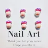 Decorações Populares de Unhas Artísticas de Cogumelo Gordo com Bolinhas de Desenho Animado, Cogumelos Pequenos Sólidos Coloridos 3D Fofos e Acessórios para Cabelo, Enfeites de Resina