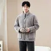 Chegada Nova de Inverno--Conjunto de Pijama Masculino Flanela Conjunto para Ficar em Casa Inverno Quente Pode Ser Usado Fora (Ai