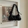 Bolso de hombro de nicho transfronterizo Otoño 2026 con lazo plisado, Bolso tipo dumpling de moda