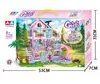 Blocos de Montar Modelo Novo Transfronteiriço Villa de Verão Brinquedos Educativos de Montagem para Meninas Castelo de Princesa Casa na Árvore Casa Presente de Feriado