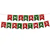 Suprimentos para Decoração de Bandeiras de Natal 2026, Bandeiras Coloridas, Bandeiras Triangulares, Bandeiras Penduradas, Festa de Natal, Decoração de Cenário de Shopping Center Atacado